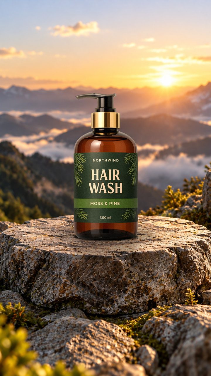 A product placed in a studio scene